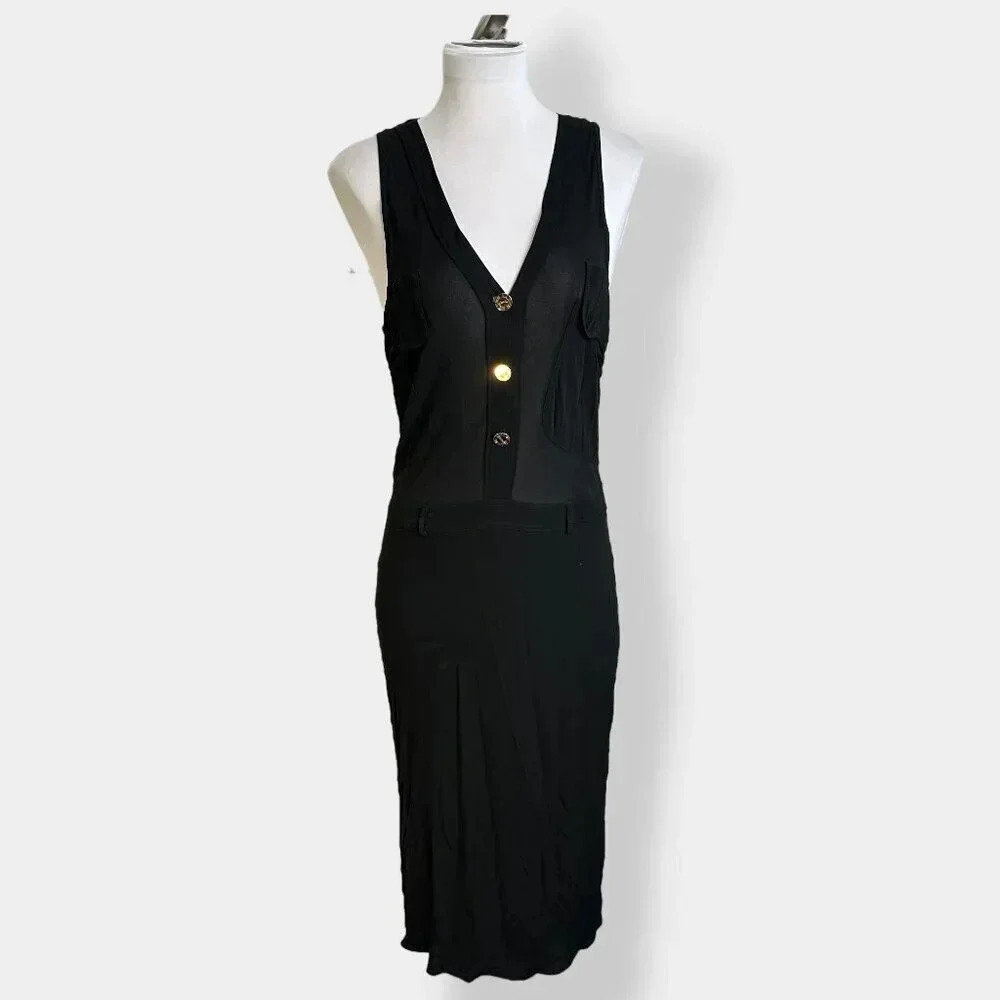Yves Saint Laurent Rive Gauche‎ Black Evening Dress